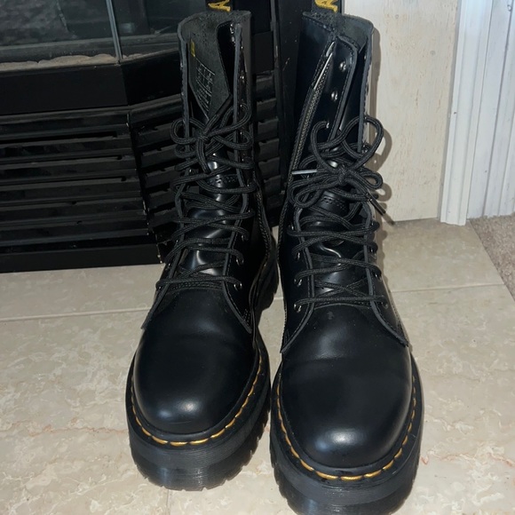 Dr Marten's Jadon Platform Leather Combat Boots Size 9 Ladies 8 Men  $248 - Picture 4 of 13